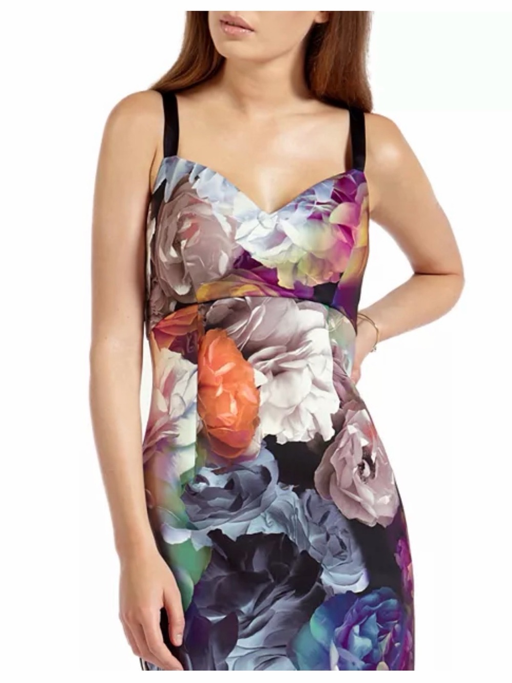 Ted Baker Etheya Technicolour Bloom Strappy Dress - Picture 13 of 16